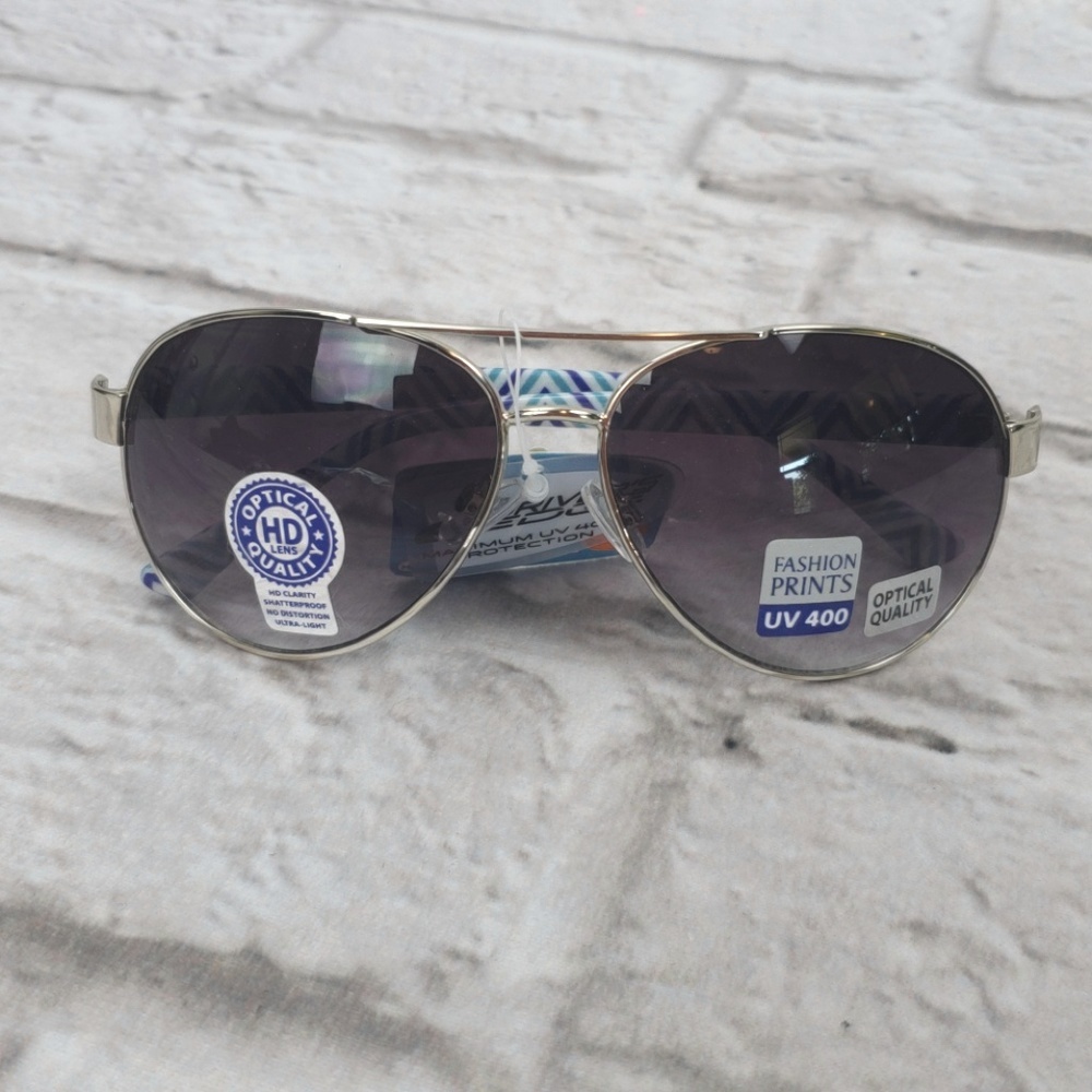 💚Drivers Edge Fashion Print Aviator Sunglasses